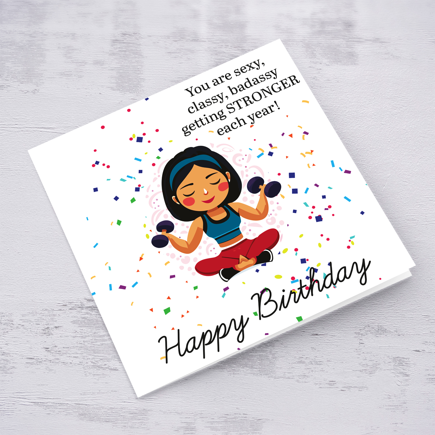Birthday card for a bestie in English