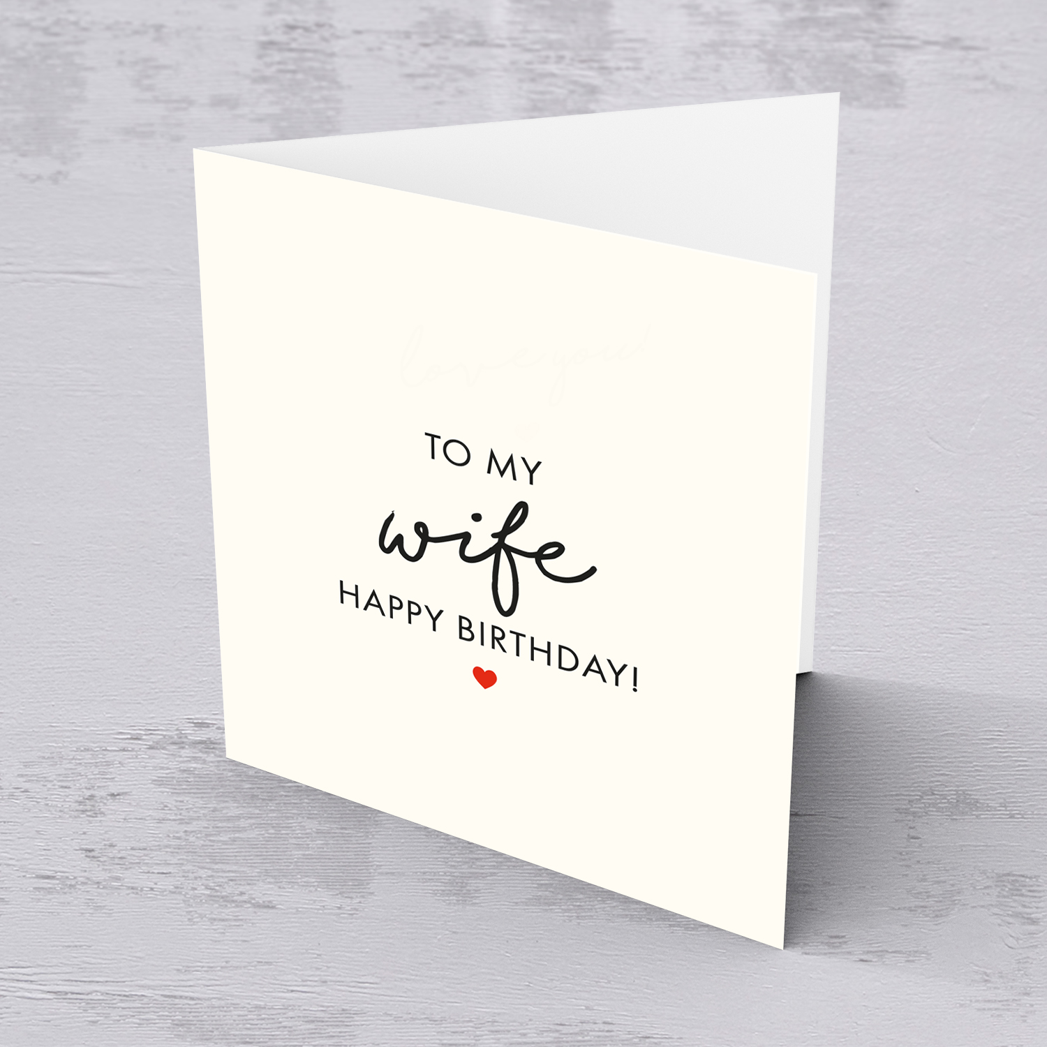 To my wife happy birthday card in english