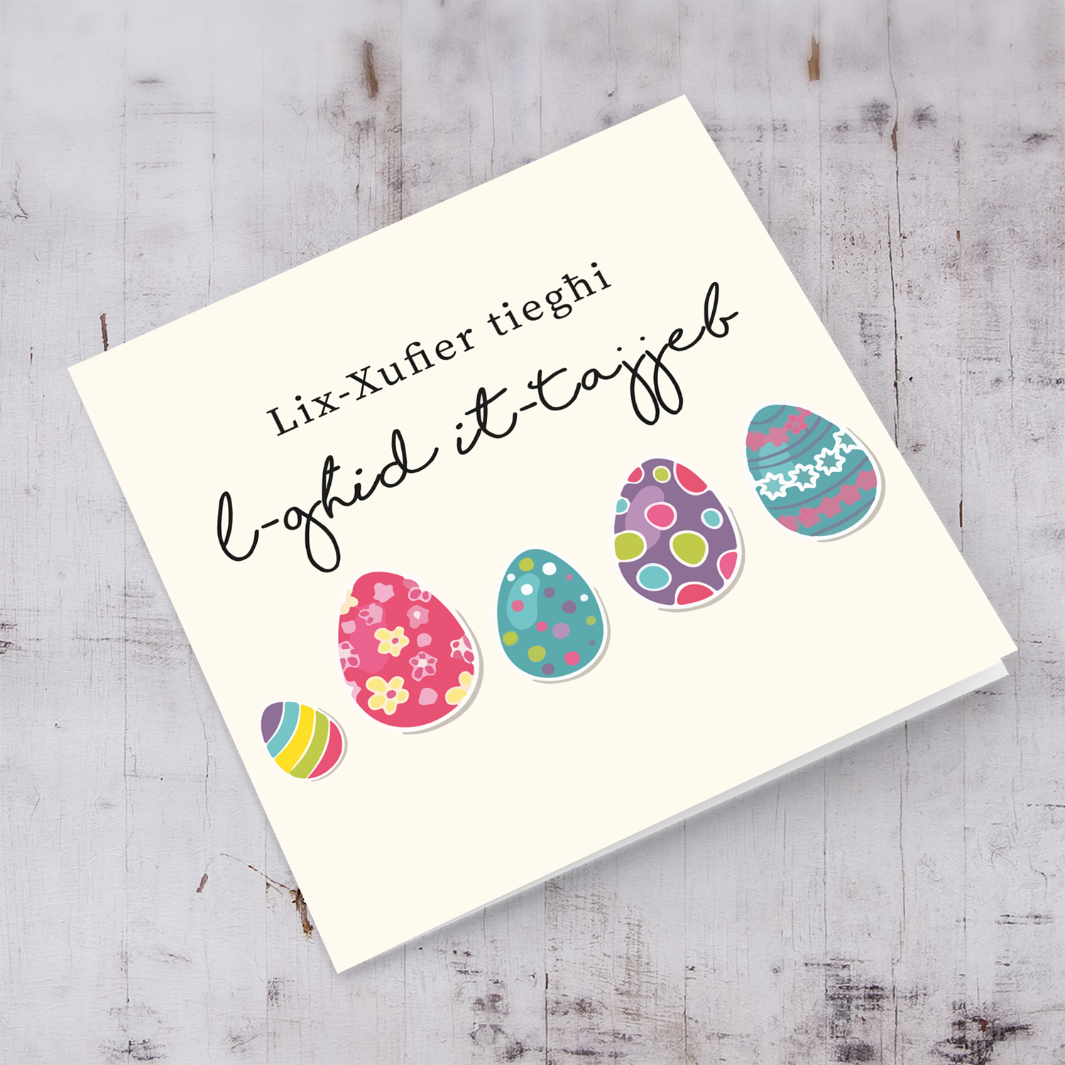 Driver (Male) - Easter Eggs themed card in Maltese