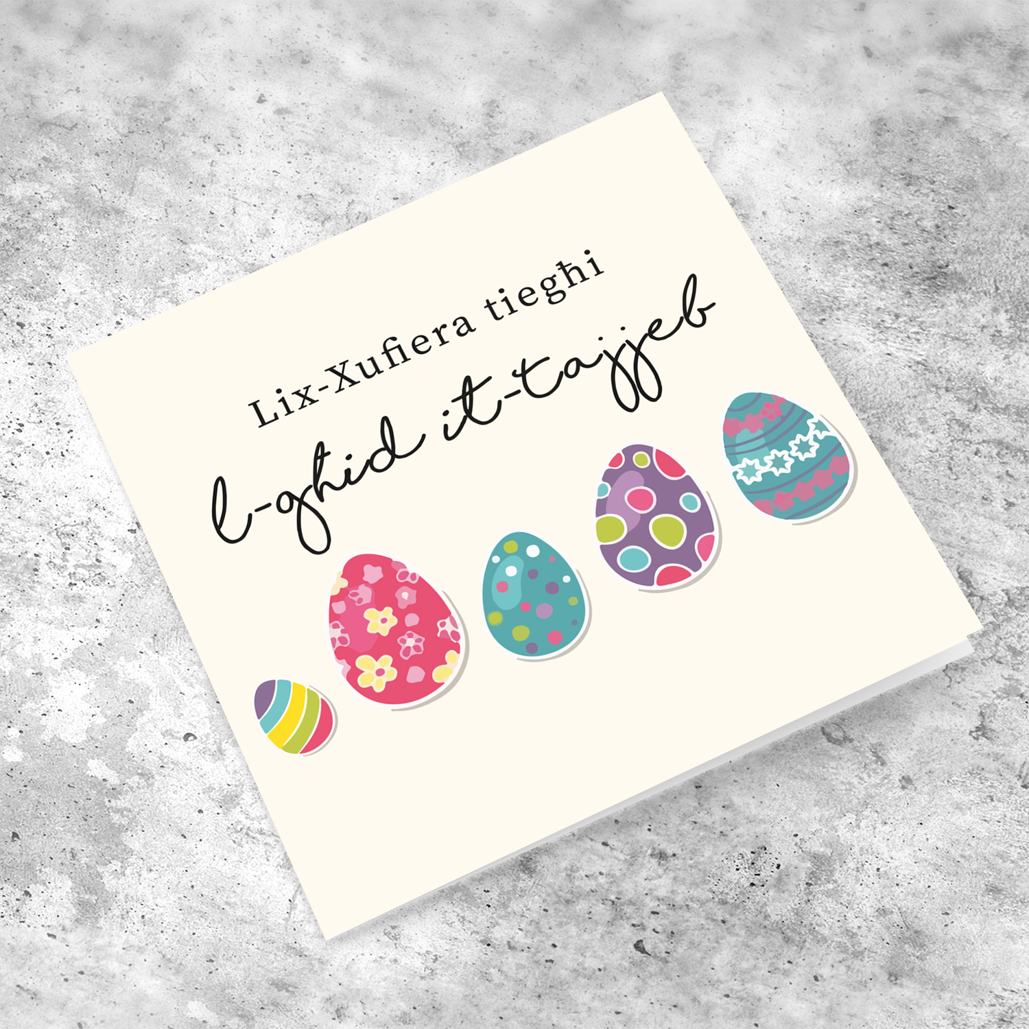 Driver (Female) - Easter Eggs themed card in Maltese