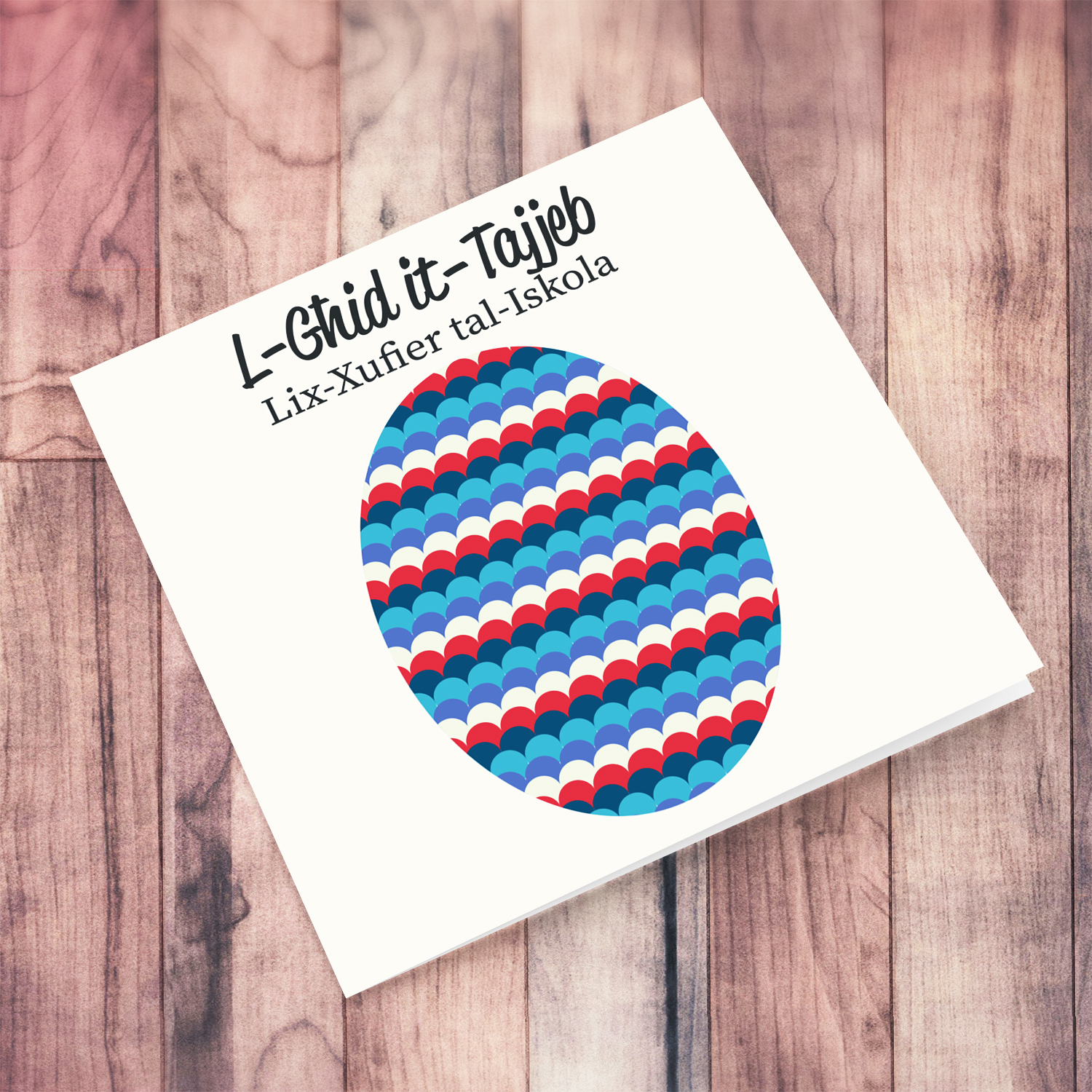 Colourful Easter Egg Easter Card for School Driver in Maltese