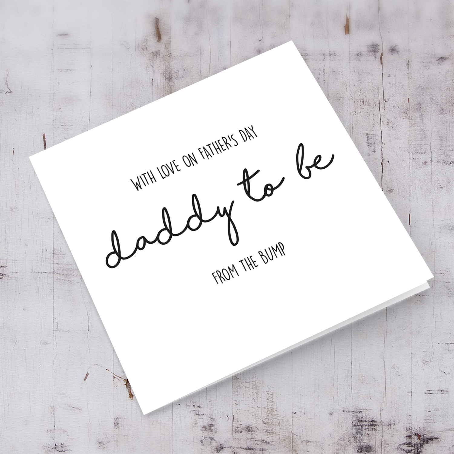 Daddy to be Father's Day card in English