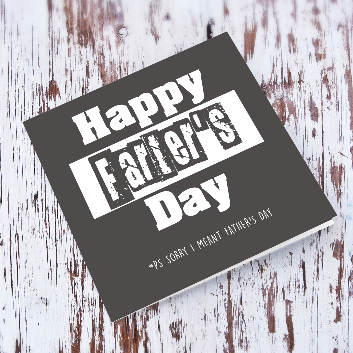 Funny Father's Day card (Farter) in English 