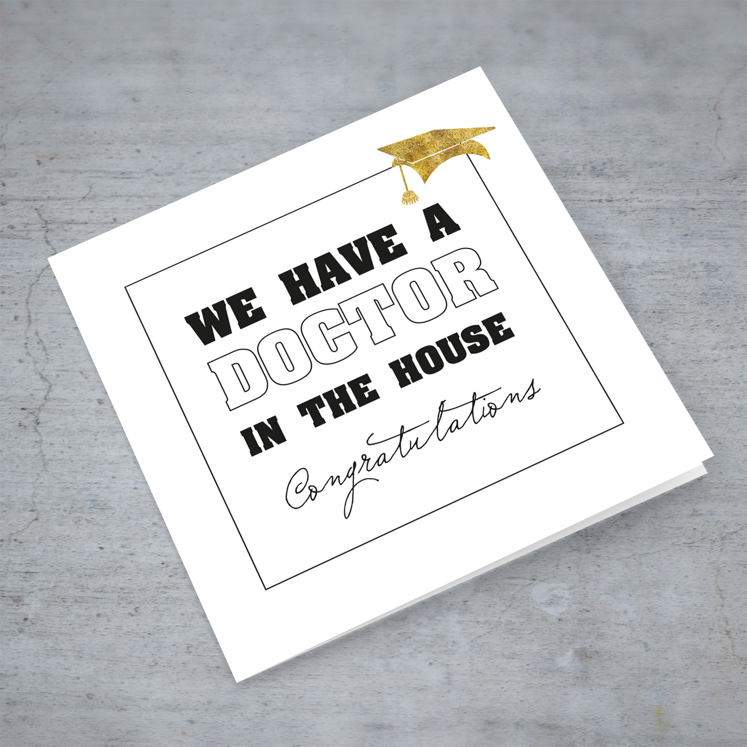 Doctor in the house - Graduation card in English