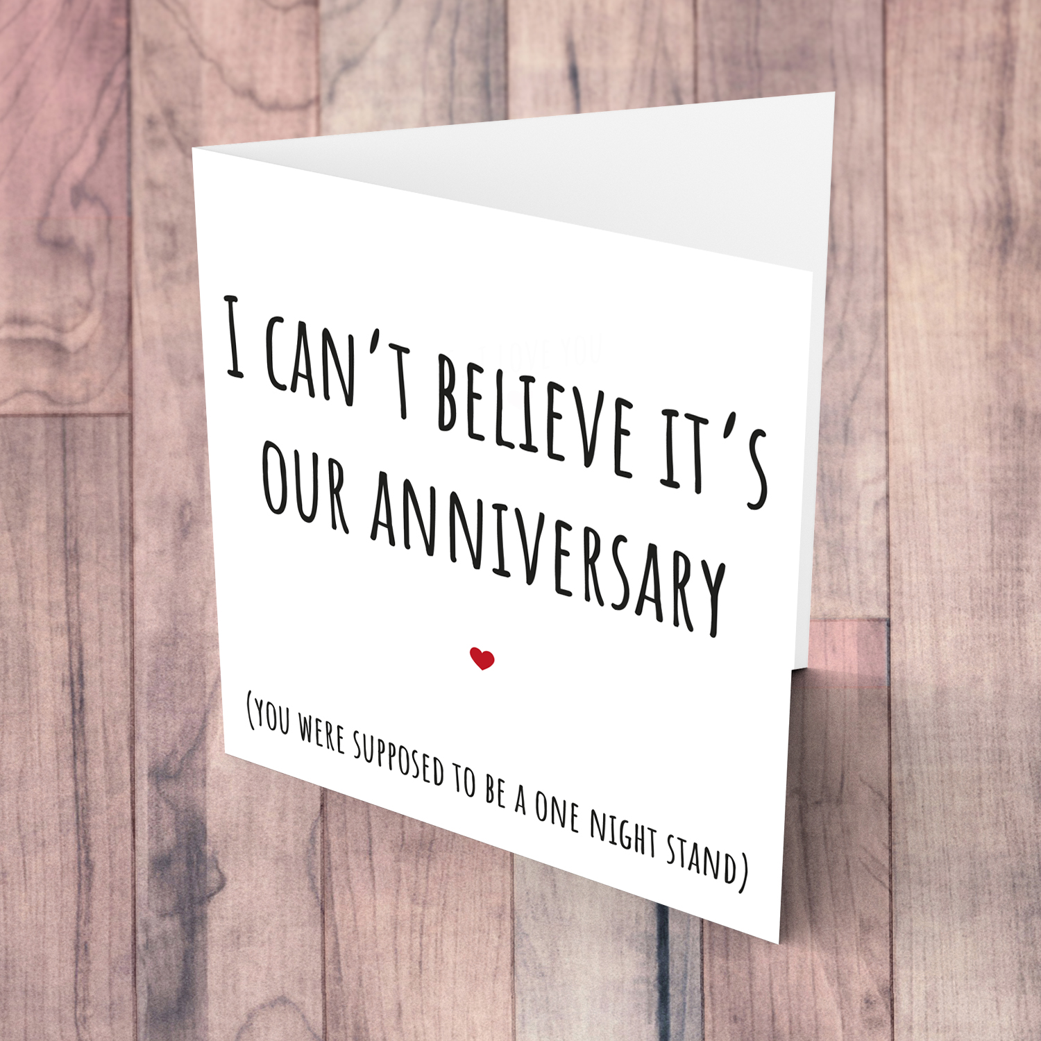 Funny anniversary card for partner / boyfriend / girlfriend / husbnad / wife in English