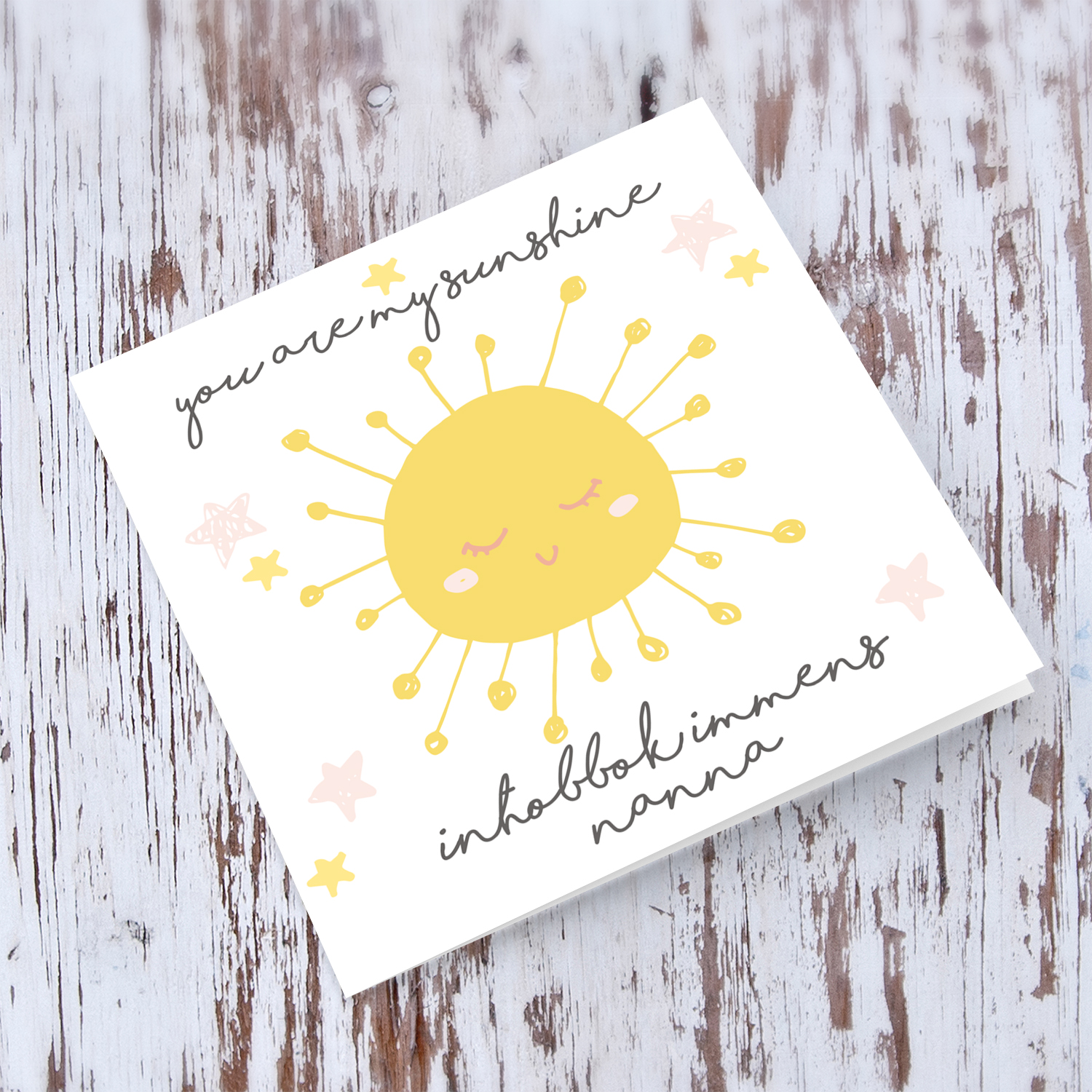 Cute sun themed mother's day card for Nanna