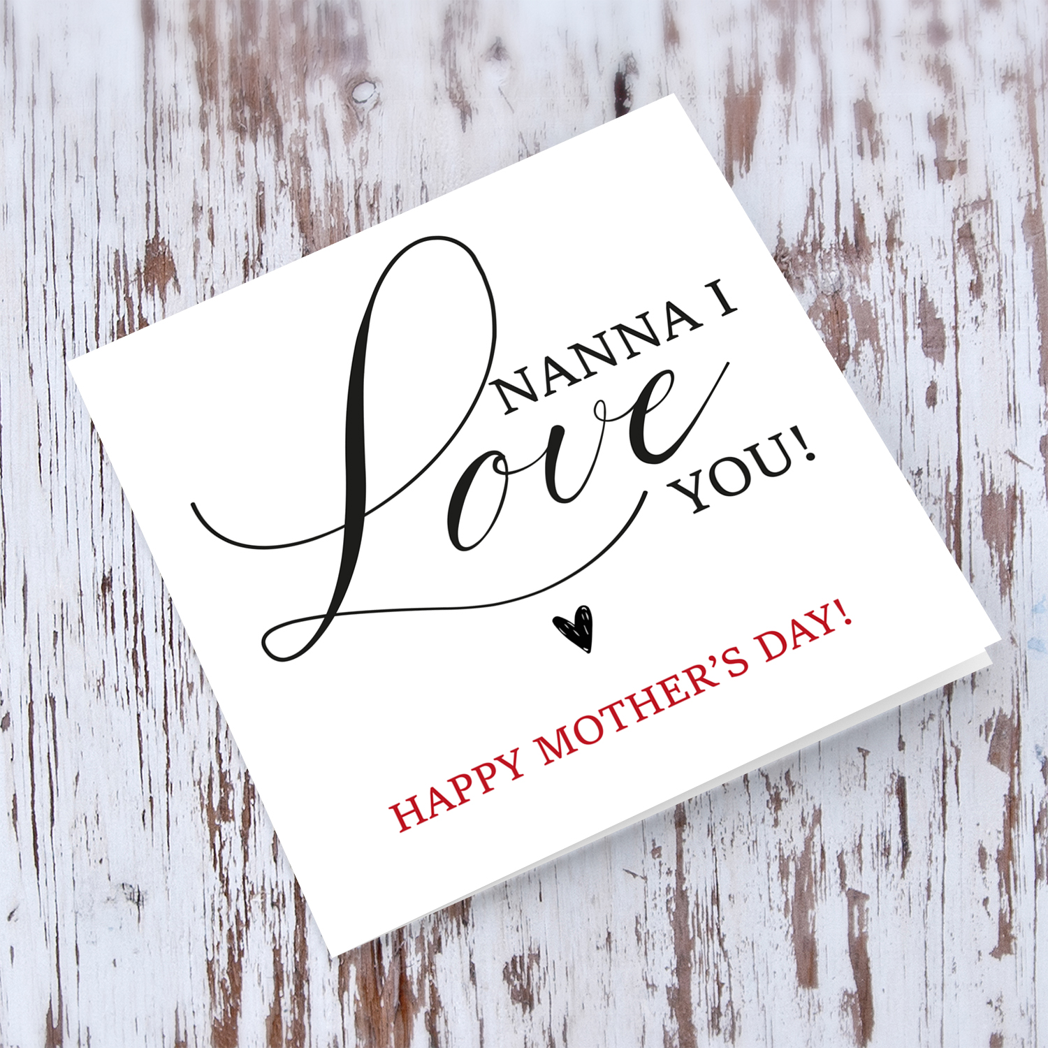 Minimalist, elegant mother's day card for Grandma