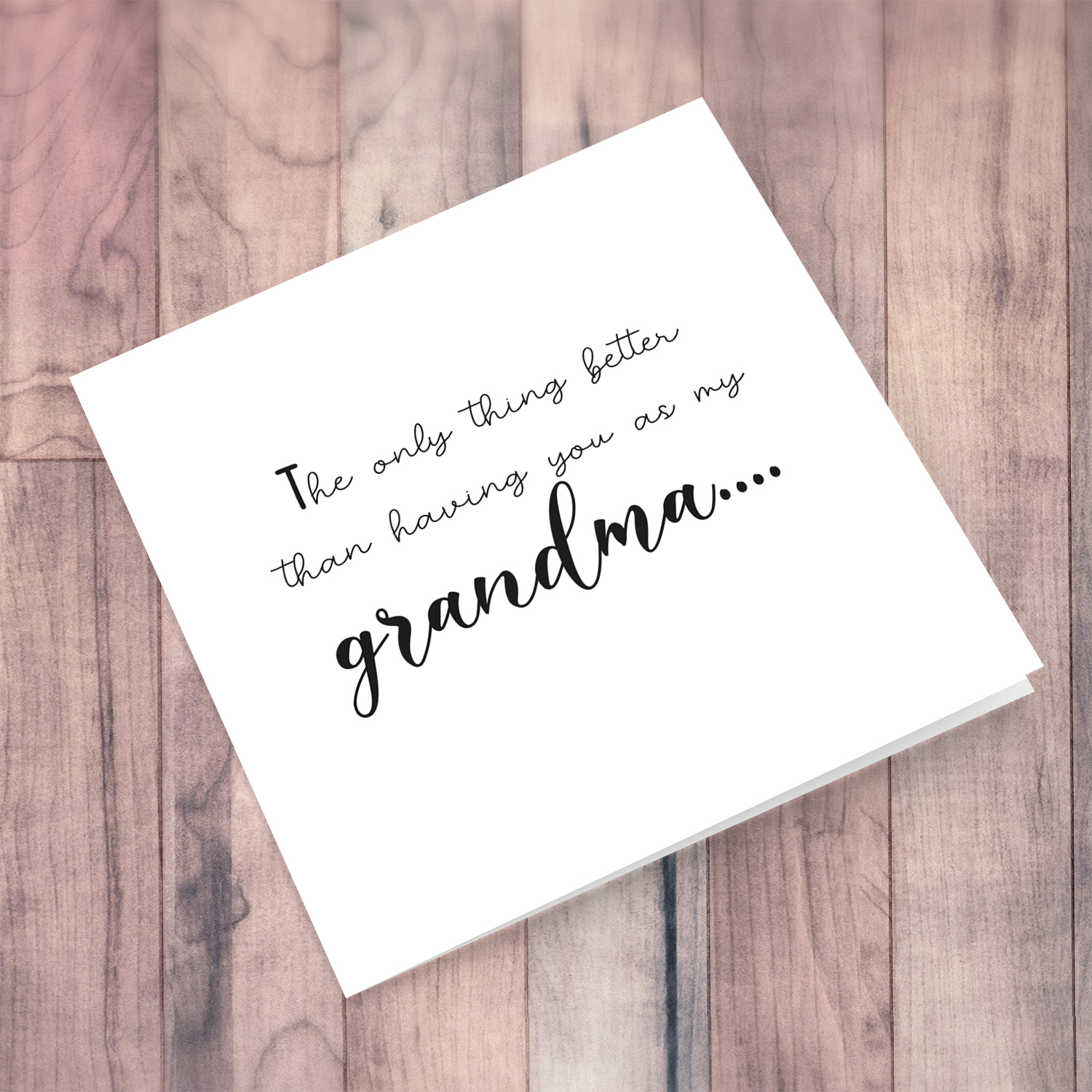 Will you be my Godmother (Grandma) minimalist card in English