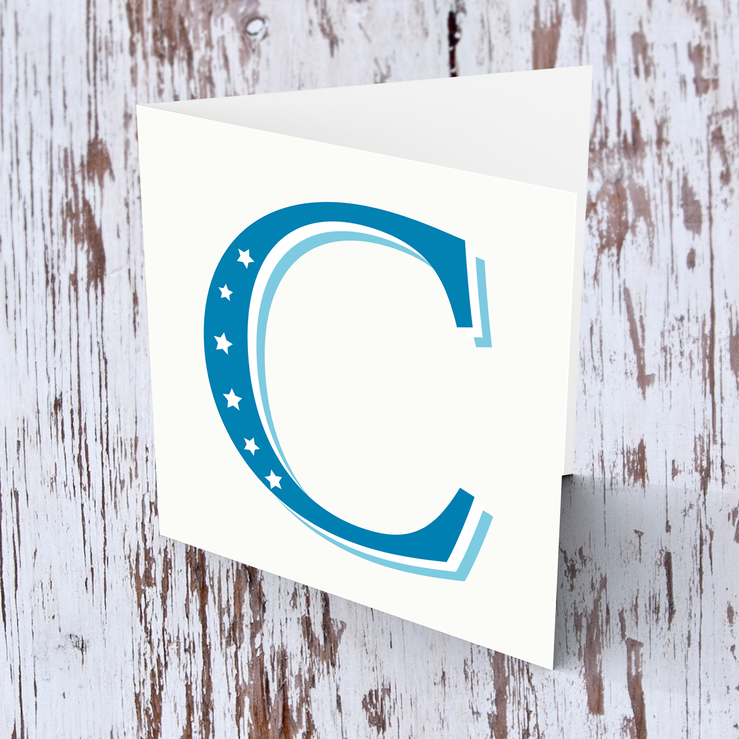 The Initial Collection Blue Tones - Letter C