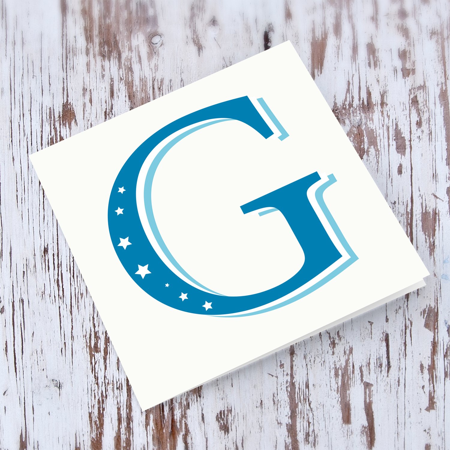 The Initial Collection Blue Tones - Letter G
