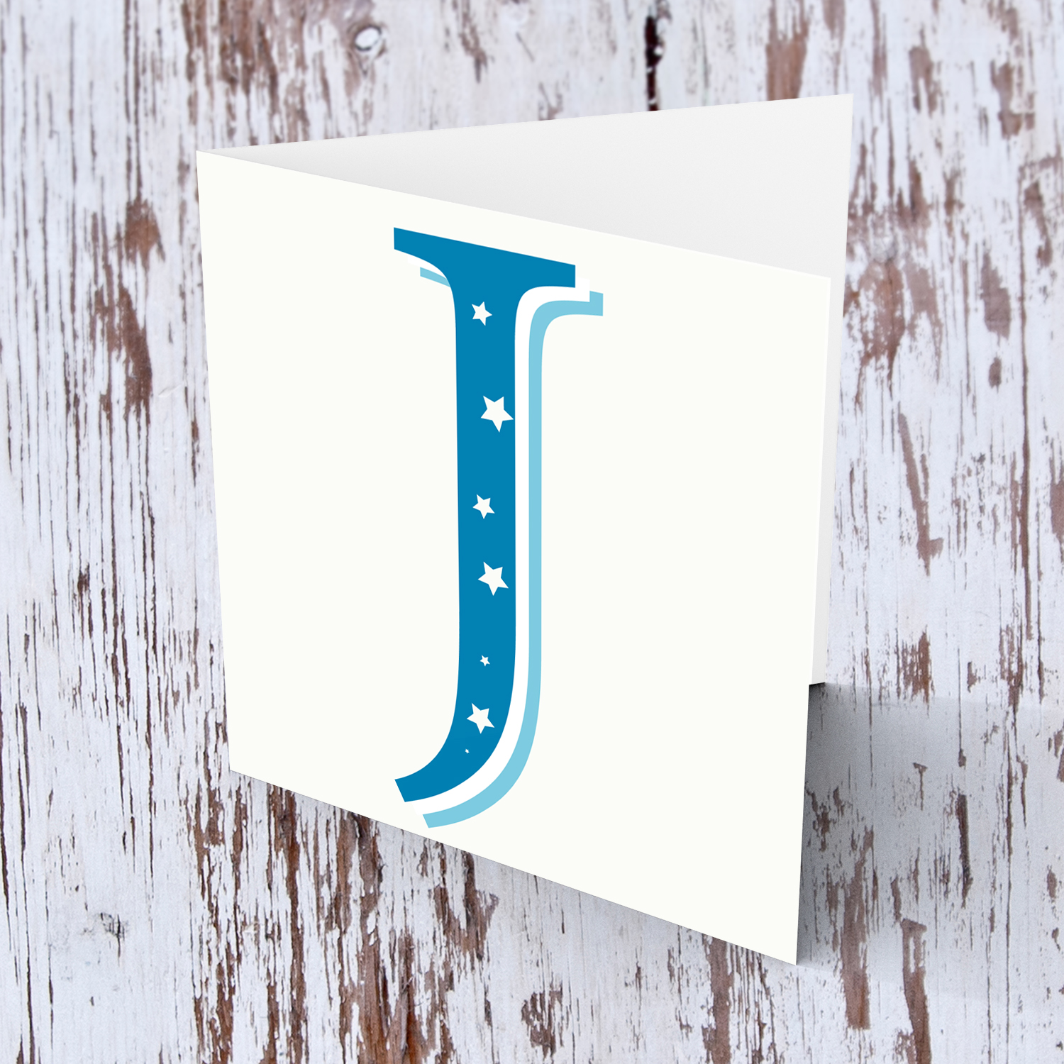 The Initial Collection Blue Tones - Letter J