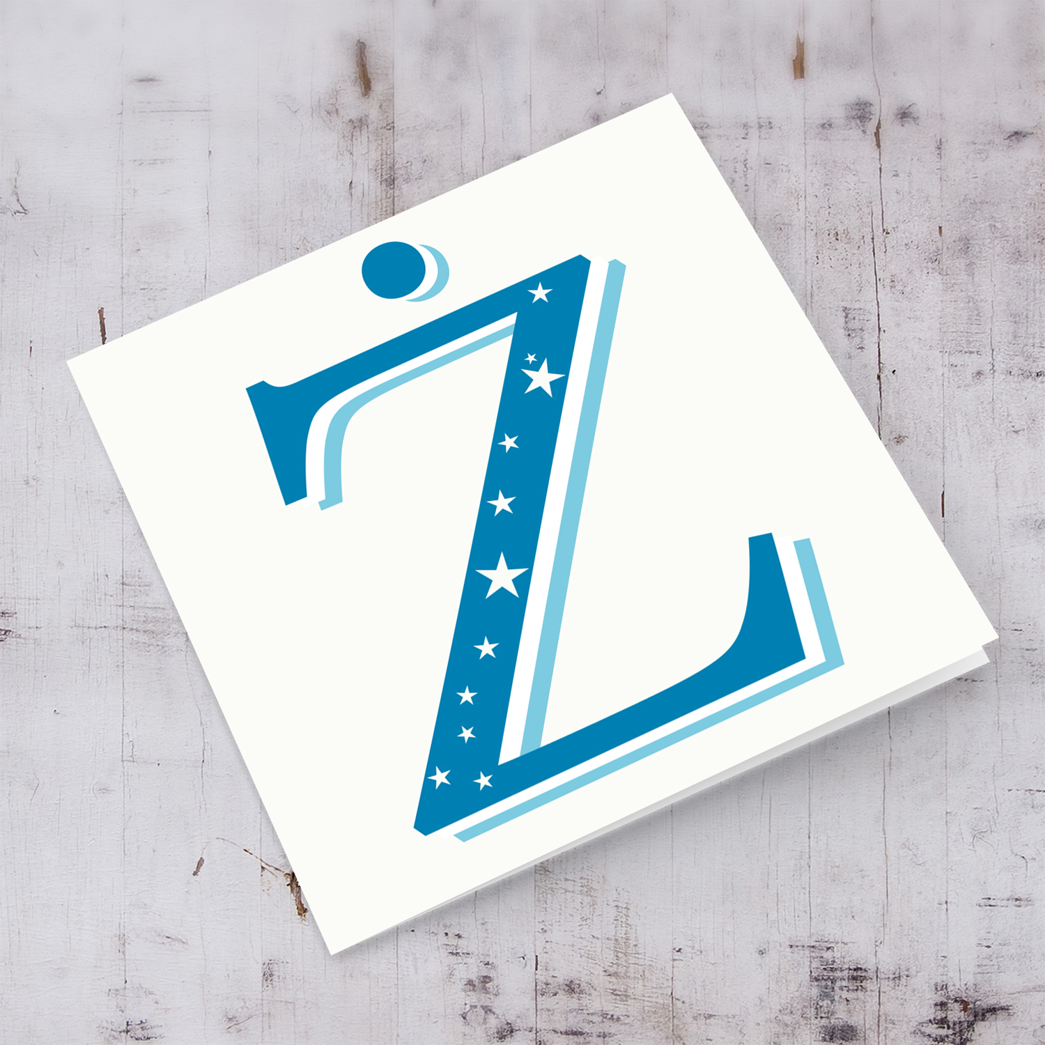 The Initial Collection Blue Tones - Letter Ż