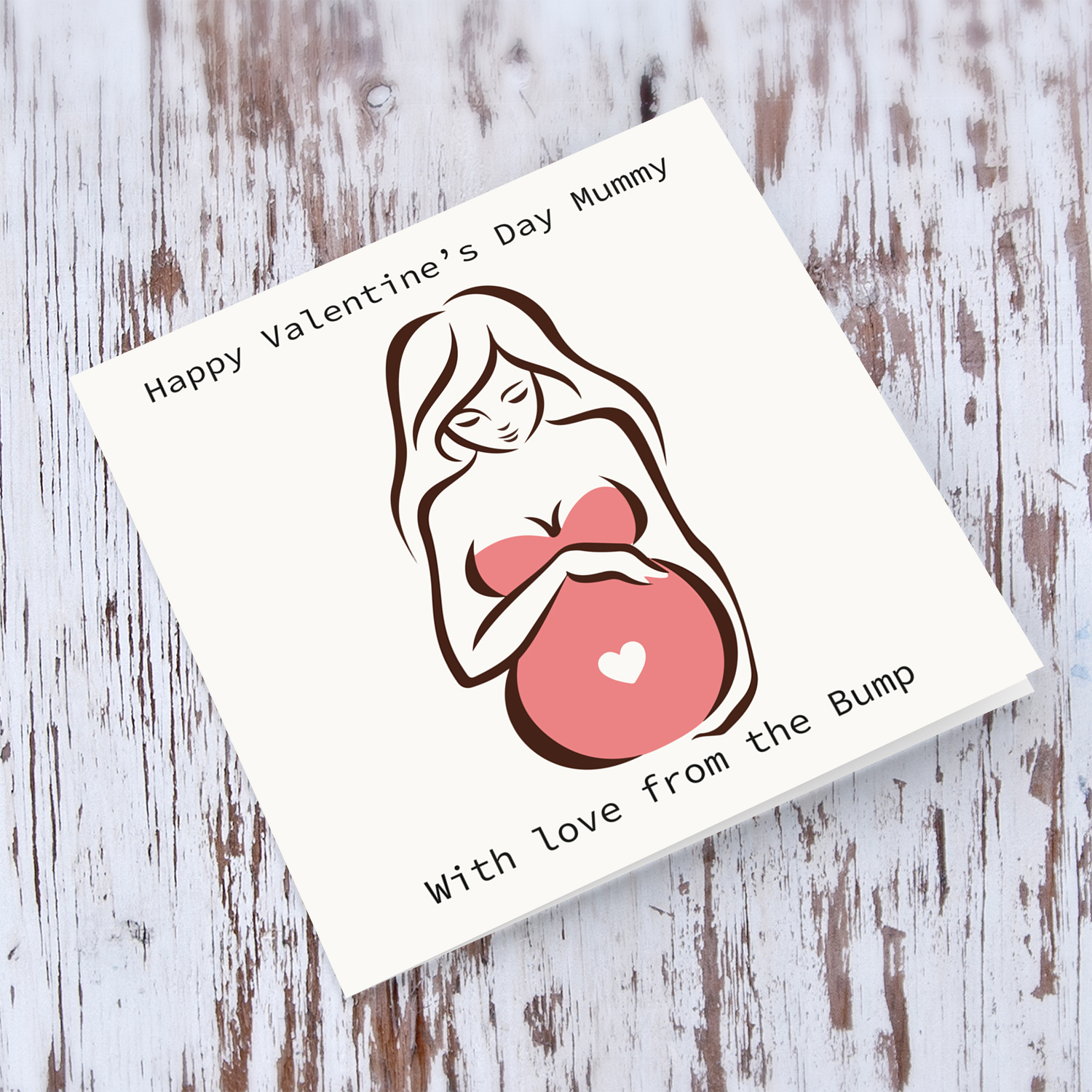 Happy Valentine's Day Mummy from the bump in English