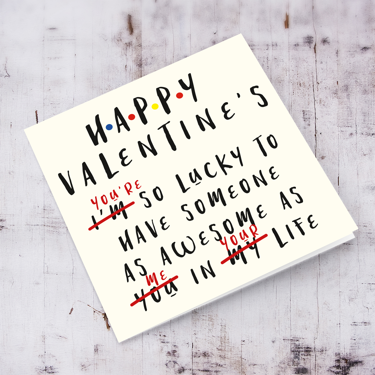 Funny Valentine's Card to give to your loved one in English 