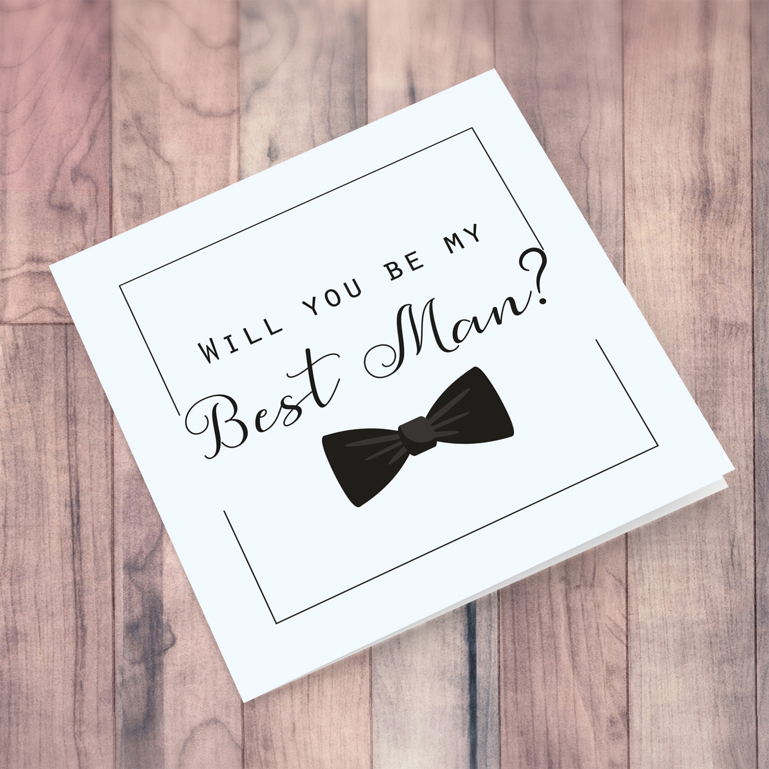 Will you be my best man card in English