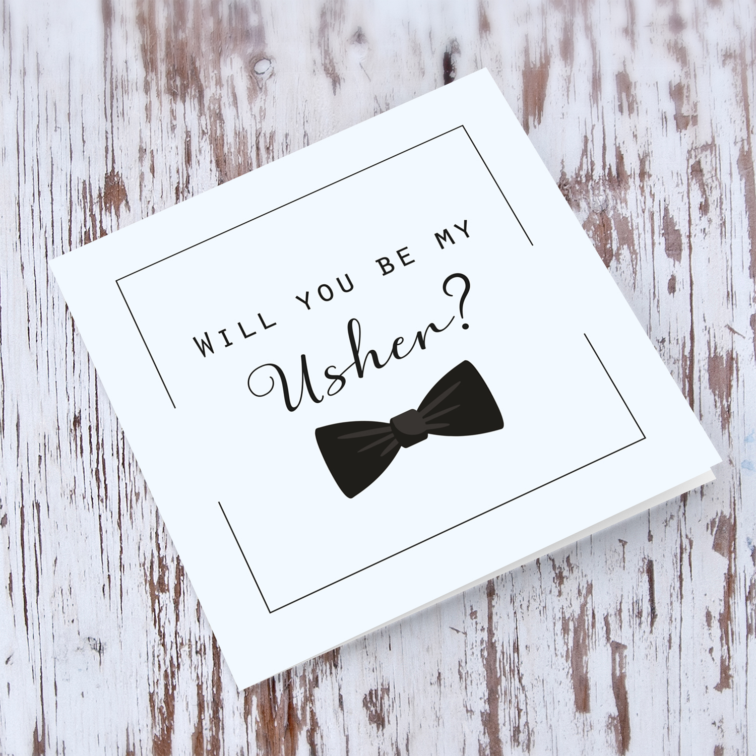 Will you be my Usher card in English