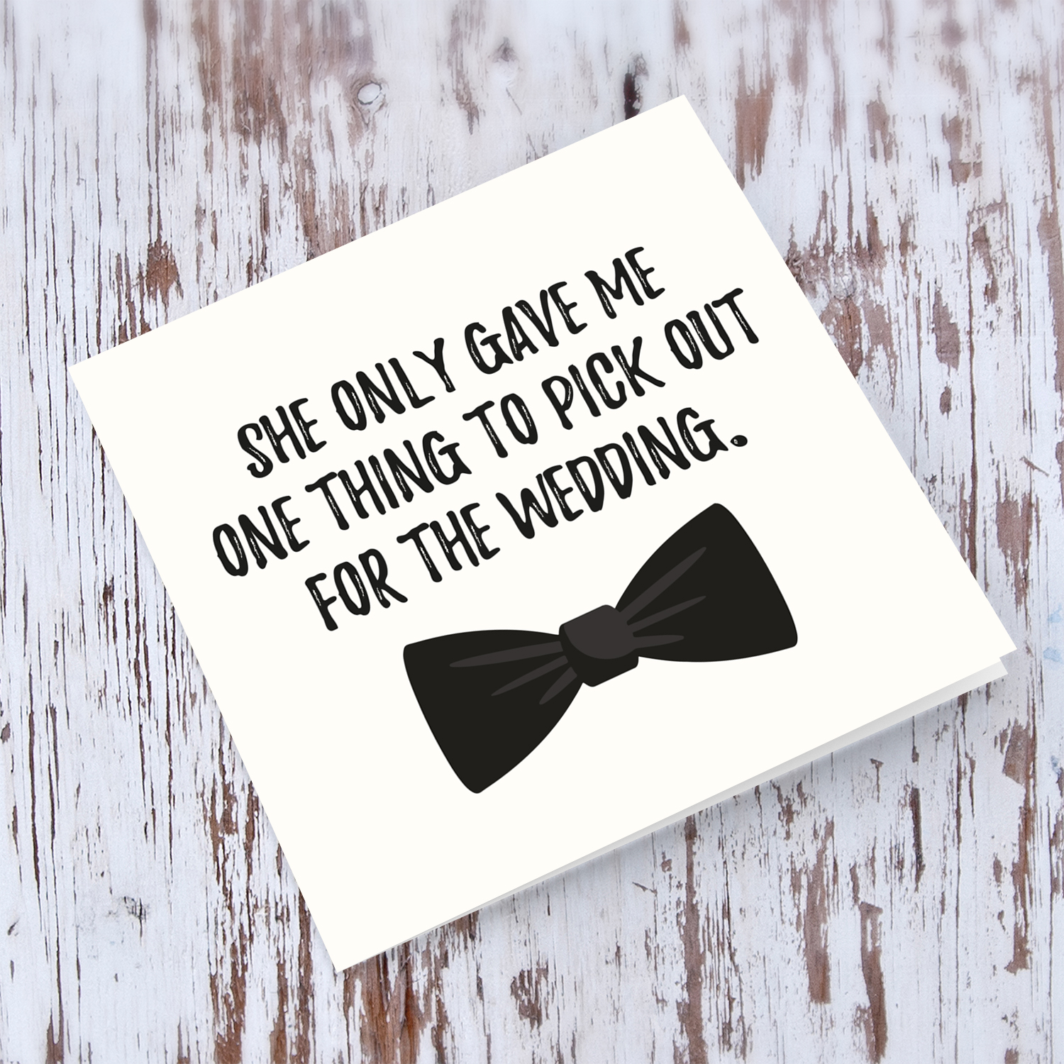 Will you be my best man card with bow in English
