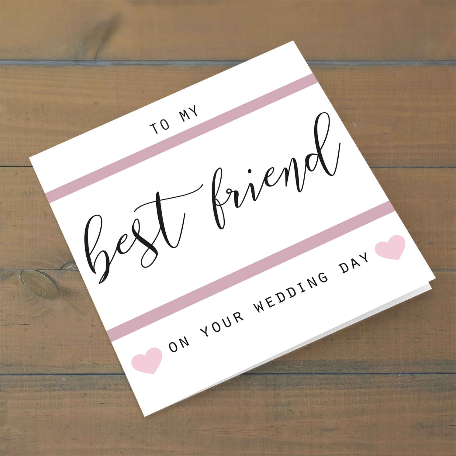 Wedding card for spouse in English