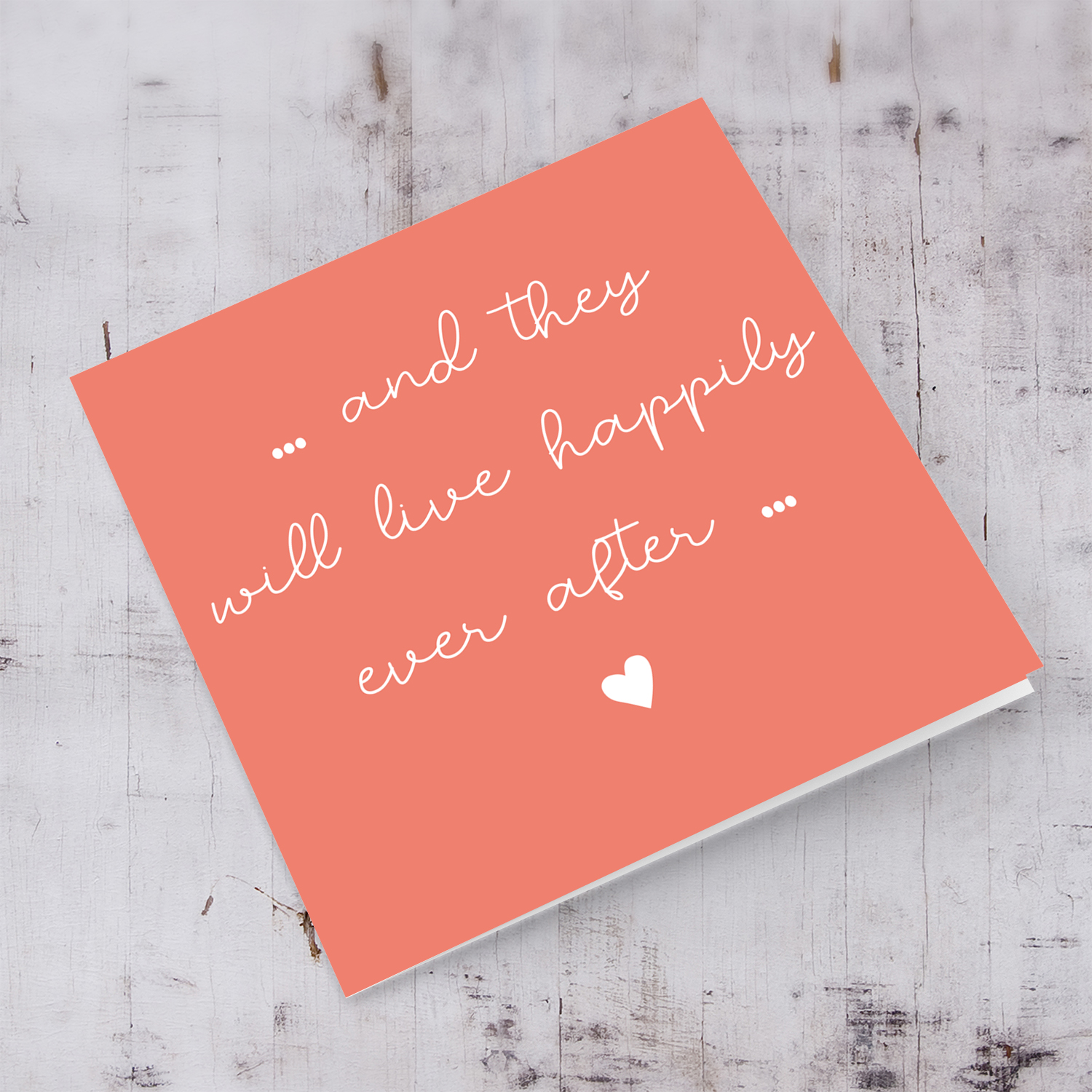 Red coloured background wedding card in English with white heart
